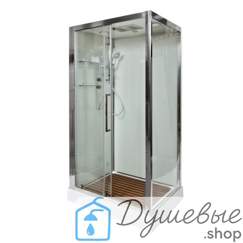 Душевая кабина AvaCan Z120 Kerava. 120×90 см, прямоугольная форма, прозрачное стекло, универсальная ориентация, крыша, без гидромассажа фото 5