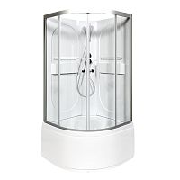 Душевая кабина AvaCan L610 N 100×100 см, четверть круга, прозрачное стекло, универсальная ориентация, без крыши, без гидромассажа
