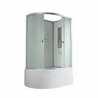 Душевая кабина AvaCan D5012R N без крыши, 120×80 см, асимметричная, матовое стекло, правая.