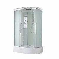 Душевая кабина AvaCan EM3812L стандартная 120×80 см, асимметричная, матовое стекло, левая ориентация, с крышей, без гидромассажа