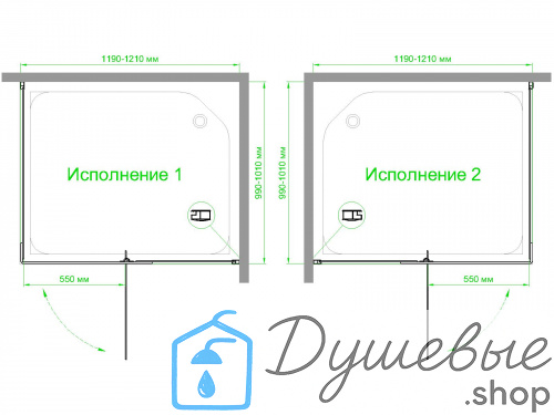 Душевой уголок Royal Bath RB HPVD-C 120х100х200 фото 5