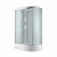Душевая кабина AvaCan C3012L стандартная 120×80 см, асимметричная, матовое стекло, левая ориентация, крыша, без гидромассажа