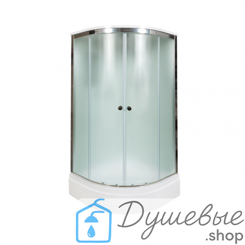Душевая кабина AvaCan D271 S 100×100 см, четверть круга, матовое стекло, универсальная ориентация, крыша, без гидромассажа фото 4