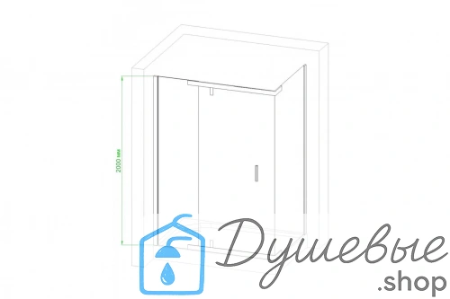 Душевой уголок Royal Bath RB HPVD-T-CH 120х80х200 прозрачное стекло фото 4