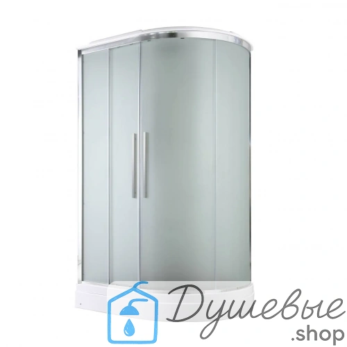 Душевая кабина AvaCan EM2811L стандартная 110×80 см, асимметричная форма, матовое стекло, левая ориентация, с крышей, без гидромассажа фото 4