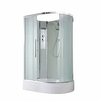 Душевая кабина AvaCan EM3912LN без крыши, 120×90 см, асимметричная, матовое стекло, левая ориентация, без гидромассажа