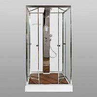 Душевая кабина AvaCan Z122MT с баней 120×90 см, прямоугольная, прозрачное стекло, универсальная ориентация, крыша, гидромассаж.