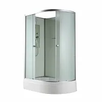 Душевая кабина AvaCan D3012L N без крыши, 120×80 см, асимметричная форма, матовое стекло, левая ориентация, без гидромассажа