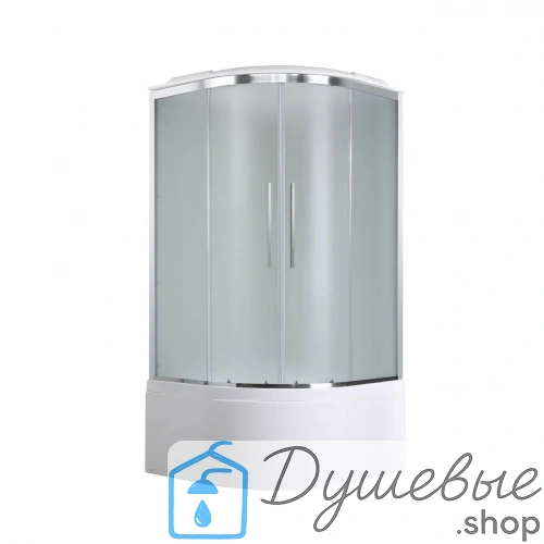 Душевая кабина AvaCan EM5011new стандартная 110×110 см, четверть круга, матовое стекло, универсальная ориентация, с крышей, без гидромассажа фото 3
