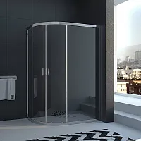 Душевой уголок Veconi Rovigo 120x90x195 стекло прозрачное профиль хром  RV03-12090A-01-19C1