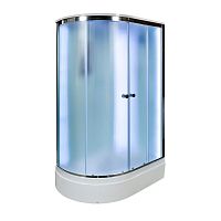 Душевая кабина AvaCan D312S LED R 120×90 см асимметричная матовое стекло с крышей без гидромассажа