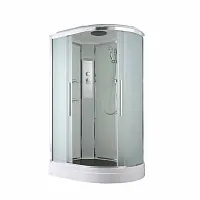 Душевая кабина AvaCan EM2812L стандартная, 120×80 см, асимметричная, матовое стекло, левая ориентация, с крышей, без гидромассажа