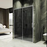 Душевая дверь MaybahGlass MGD-1285-5 раздвижная 1950х1500 стекло 6 мм графит