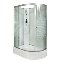 Душевая кабина AvaCan L 720 L N 120×80 см асимметричной формы, с узором на стекле, левая, без крыши, без гидромассажа