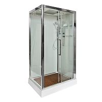 Душевая кабина AvaCan Z120 Kerava, 120×90 см, прямоугольная, прозрачное стекло, универсальная ориентация, с крышей, без гидромассажа