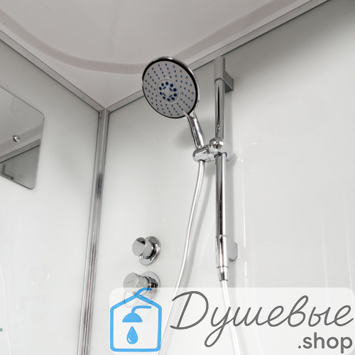 Душевая кабина AvaCan D271 S 100×100 см, четверть круга, матовое стекло, универсальная ориентация, крыша, без гидромассажа фото 10