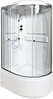 Душевая кабина AvaCan L620L с электрикой, 120×80 см, асимметричная, прозрачное стекло, левая ориентация, крыша, без гидромассажа