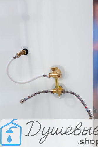 Душевая кабина AvaCan D120 L, 120×80, асимметричная форма, матовое стекло, левая ориентация, без крыши, без гидромассажа фото 4