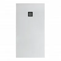 Душевой поддон из искусственного мрамора с сифоном BelBagno UNO TRAY-MR-UNO-AH-140/80-35-W-NO