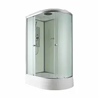 Душевая кабина AvaCan D3012L стандартная 120×80 см, асимметричная, матовое стекло, левая ориентация, крыша, без гидромассажа