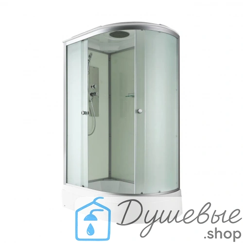 Душевая кабина AvaCan D3012L стандартная 120×80 см, асимметричная, матовое стекло, левая ориентация, крыша, без гидромассажа