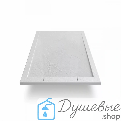 Поддон для душа из искусственного камня Vincea VST-4SRL8012W, 1200*800*25, белый матовый фото 3