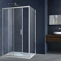 Душевой уголок Vincea Alpha VSR-3AL8012CL 1200х800 хром стекло прозрачное
