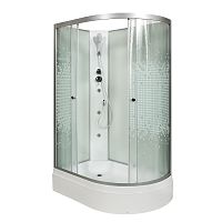 Душевая кабина AvaCan L 720 L N с гидромассажем, 120×80 см, асимметричная форма, стекло с узором, левая ориентация, без крыши