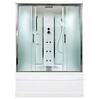 Душевая кабина AvaCan EM 4515 с гидромассажем, 150×85 см, прямоугольная, стекло с узором, крыша, универсальная ориентация.