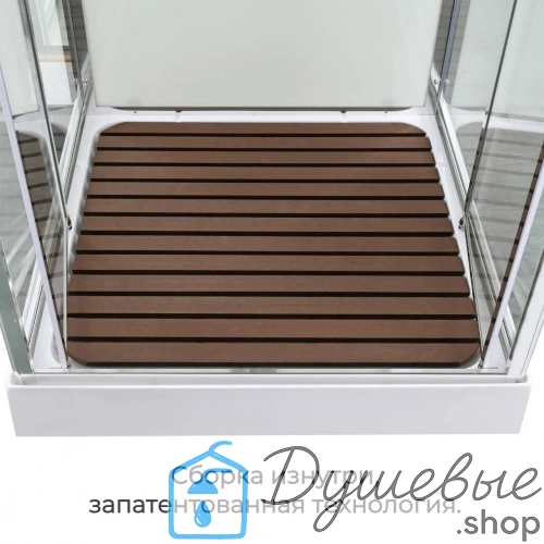 Душевая кабина AvaCan V2010 стандартная 100×100 см, квадратная, прозрачное стекло, универсальная ориентация, крыша, без гидромассажа фото 6