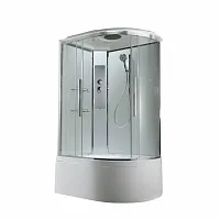 Душевая кабина AvaCan EM5812LT 120×80 см асимметричная, прозрачное стекло, левая ориентация, с крышей. Гидромассаж отсутствует