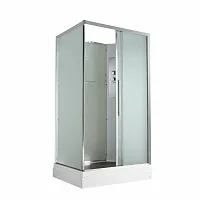 Душевая кабина AvaCan KD2911N без крыши, 110×90 см, прямоугольная, матовое стекло, универсальная ориентация, без гидромассажа