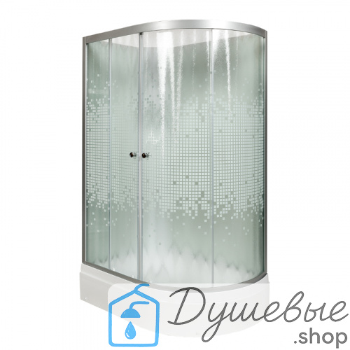 Душевая кабина AvaCan L 720 L N 120×80 см асимметричной формы, с узором на стекле, левая, без крыши, без гидромассажа фото 4