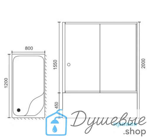 Душевой уголок Royal Bath RB 8120BP-C-R фото 6