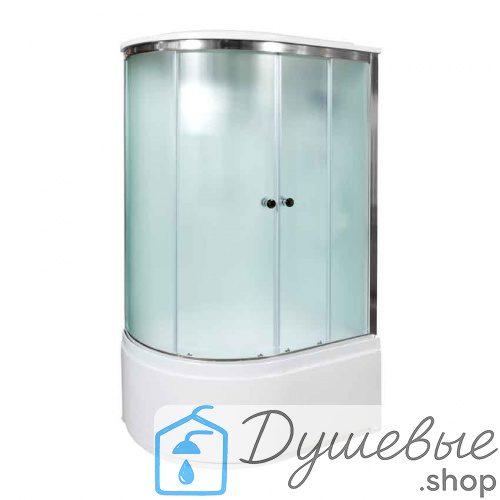 Душевая кабина AvaCan D512S R, 120×90 см, асимметричная, матовое стекло, правая ориентация, крыша, без гидромассажа фото 3