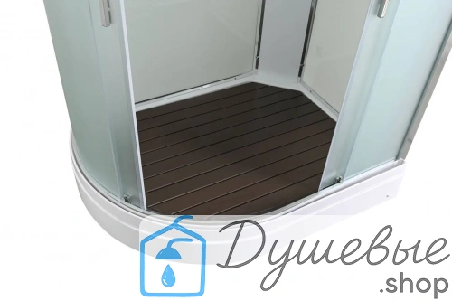 Душевая кабина AvaCan EM2912RLED 120×90 см, асимметричная, матовое стекло, правая ориентация, крыша, гидромассаж фото 11