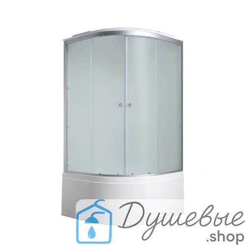 Душевая кабина AvaCan C5010 LED 100×100 см, четверть круга, матовое стекло, универсальная ориентация, с крышей, с гидромассажем фото 3