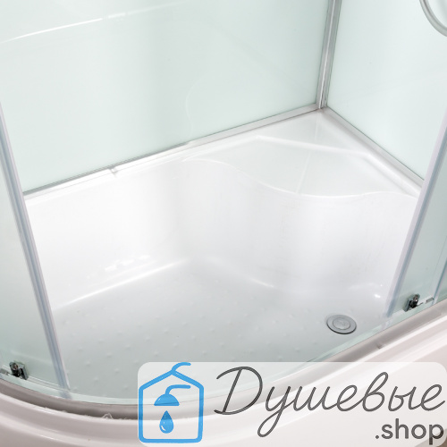 Душевая кабина AvaCan D512 R 120×90 см, четверть круга, матовое стекло, универсальная ориентация, без крыши, без гидромассажа фото 14