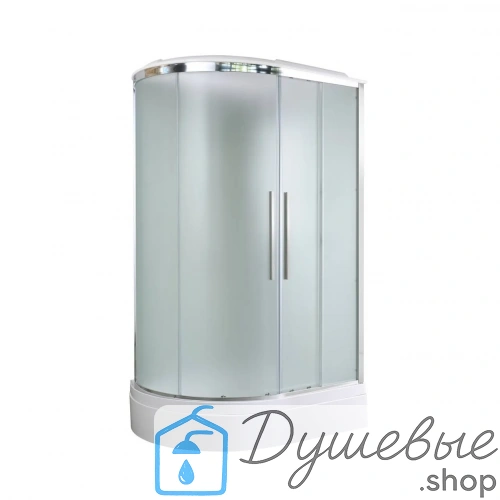 Душевая кабина AvaCan EM3812R стандартная, 120×80 см, асимметричная, матовое стекло, правая ориентация, с крышей, без гидромассажа фото 4