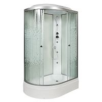 Душевая кабина AvaCan L 720 R с гидромассажем, 120×80 см, асимметричная, стекло с узором, правая ориентация, крыша.