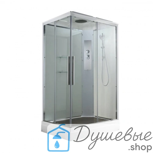 Душевая кабина AvaCan K2011 стандартная 110×90 см, прямоугольная, прозрачное стекло, крыша, без гидромассажа