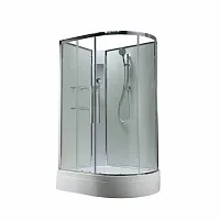 Душевая кабина AvaCan EM3812LNT без крыши, 120×80 см, асимметричная, прозрачное стекло, левая ориентация, без гидромассажа