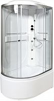 Душевая кабина AvaCan L620R 120×80 см асимметричная прозрачное стекло, правая ориентация, с крышей и гидромассажем