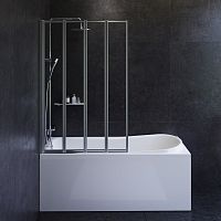 Душевая шторка на ванну AM.PM Like W80BS-100-140CT 100х140 см поворотно-складная