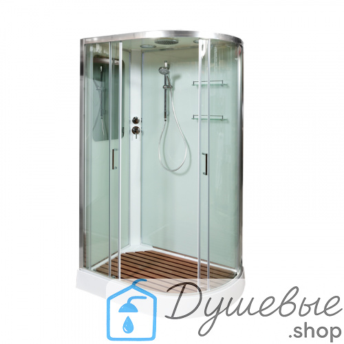 Душевая кабина AvaCan A102 L, 120×80 см, асимметричная форма, прозрачное стекло, левая ориентация, с крышей, без гидромассажа фото 7