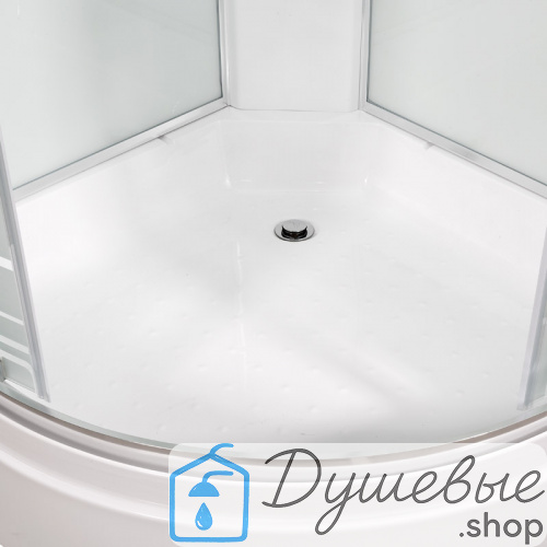 Душевая кабина AvaCan EM2710 N 100×100 см, четверть круга, стекло с узором, универсальная ориентация, без крыши, без гидромассажа фото 13