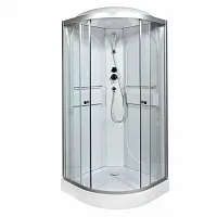 Душевая кабина AvaCan L601 стандартная 100×100 см четверть круга прозрачное стекло с крышей.