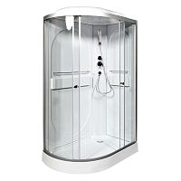 Душевая кабина AvaCan L602R стандартная 120×80 см асимметричная, прозрачное стекло, правая ориентация, с крышей.