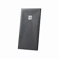 Поддон для душа из искусственного камня Vincea VST-4SR8012A, 1200*800*25, антрацит