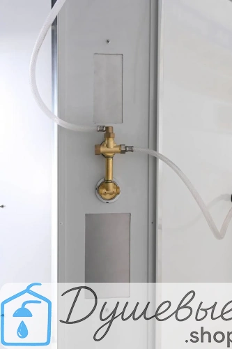 Душевая кабина AvaCan C2080 N без крыши, 80×80 см, четверть круга, матовое стекло, универсальная ориентация, без гидромассажа. фото 17
